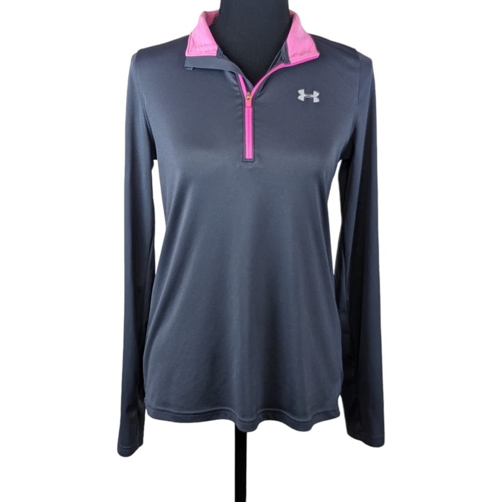 Under Armour | Girl's UA Graphic 1/4 Zip Long Sleeve Shirt Size Youth XL